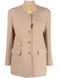 Ermanno Scervino herringbone-pattern single-breasted jacket - Neutrals
