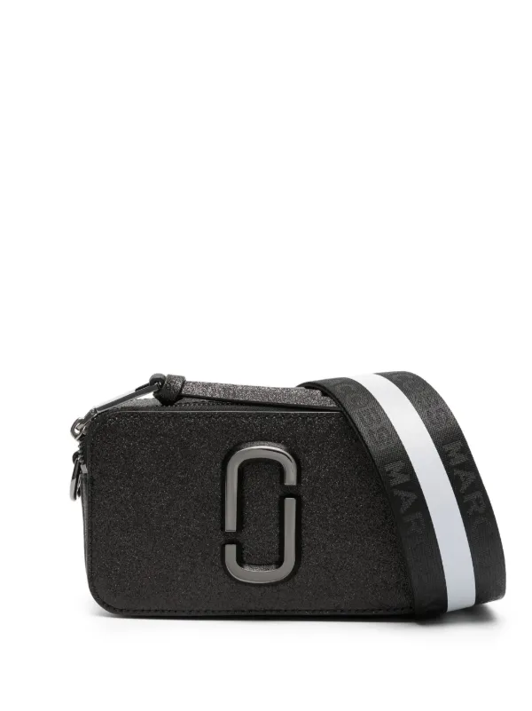 Marc Jacobs The Metallic Glitter Snapshot Camera Bag Black FARFETCH AO