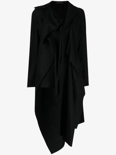 Yohji Yamamoto chamarra asimétrica