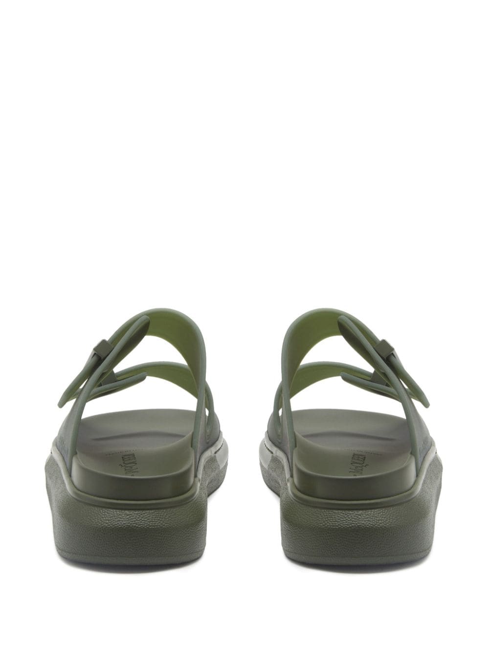 Shop Alexander Mcqueen Hybrid 35mm Flatform Sandals In Grün