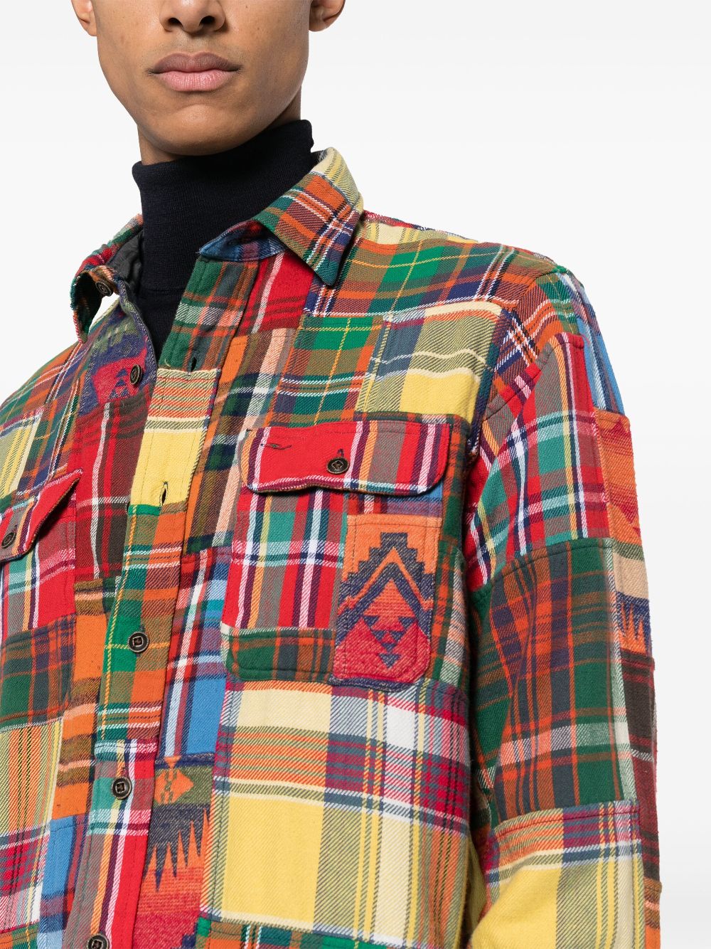 Polo Ralph Lauren patchwork flannel shirt Men