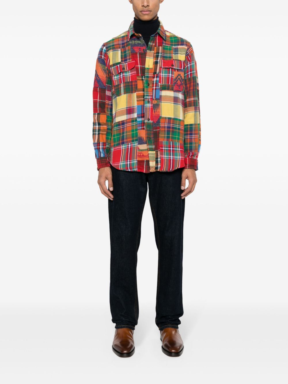 Polo Ralph Lauren patchwork flannel shirt Men