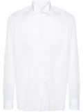 Tagliatore long-sleeve cotton shirt - White