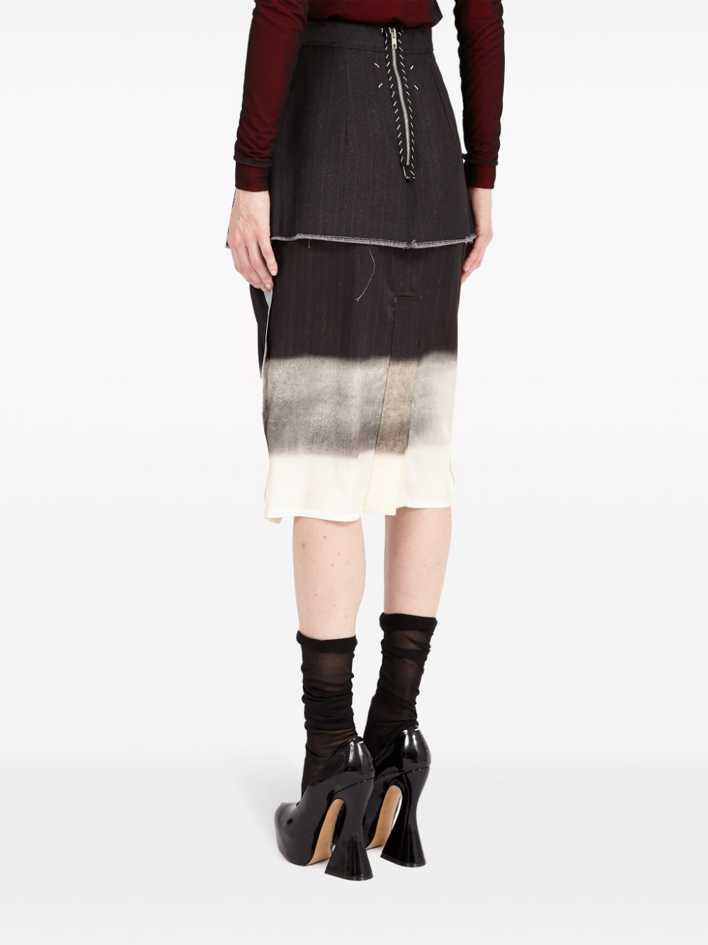 Affordable Maison Margiela Trompe l'oeil layered skirt Women