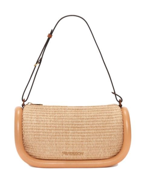 JW Anderson Bumper-15 raffia shoulder bag