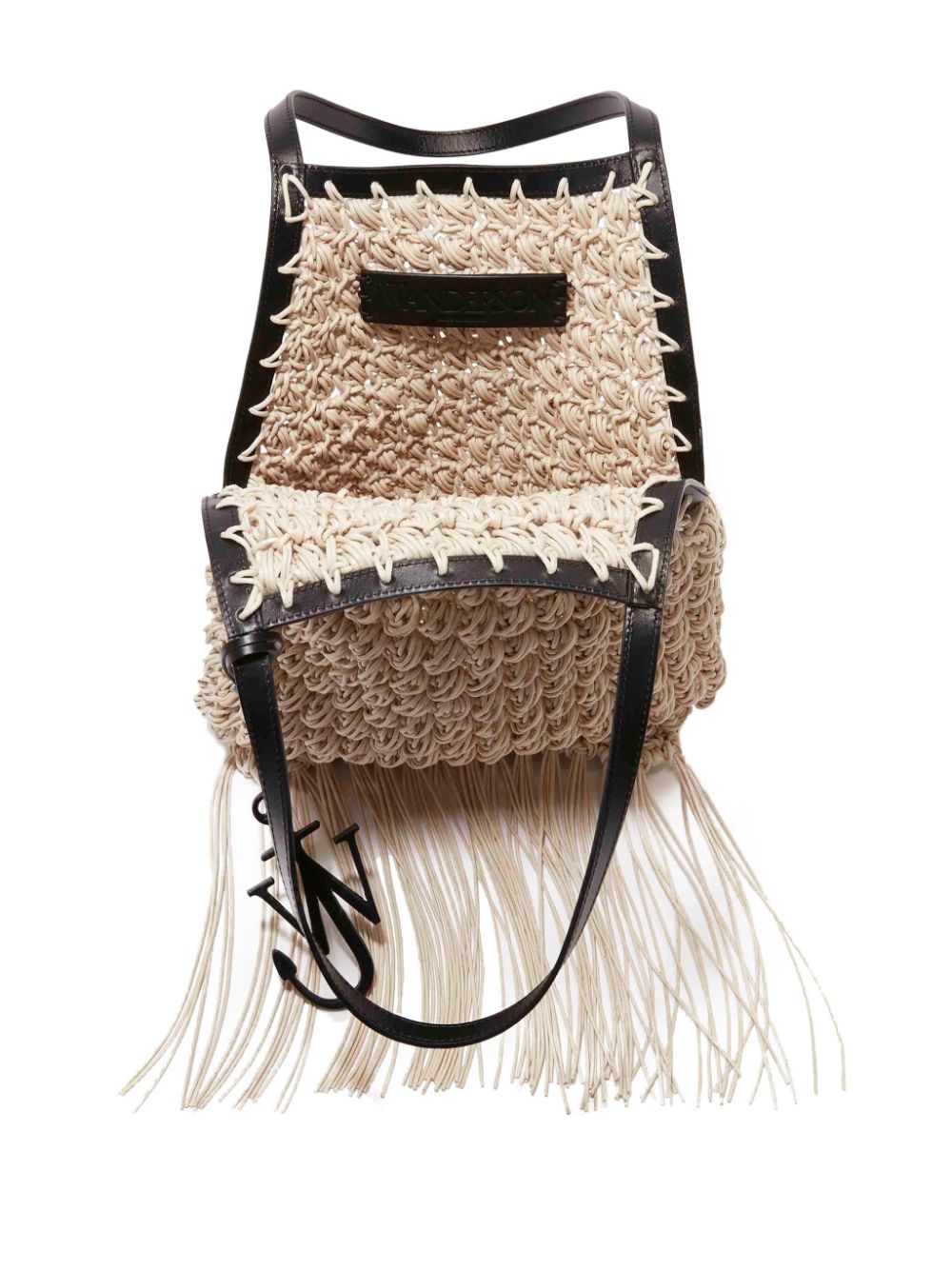 Shop Jw Anderson Popcorn-knit Tote Bag In Neutrals