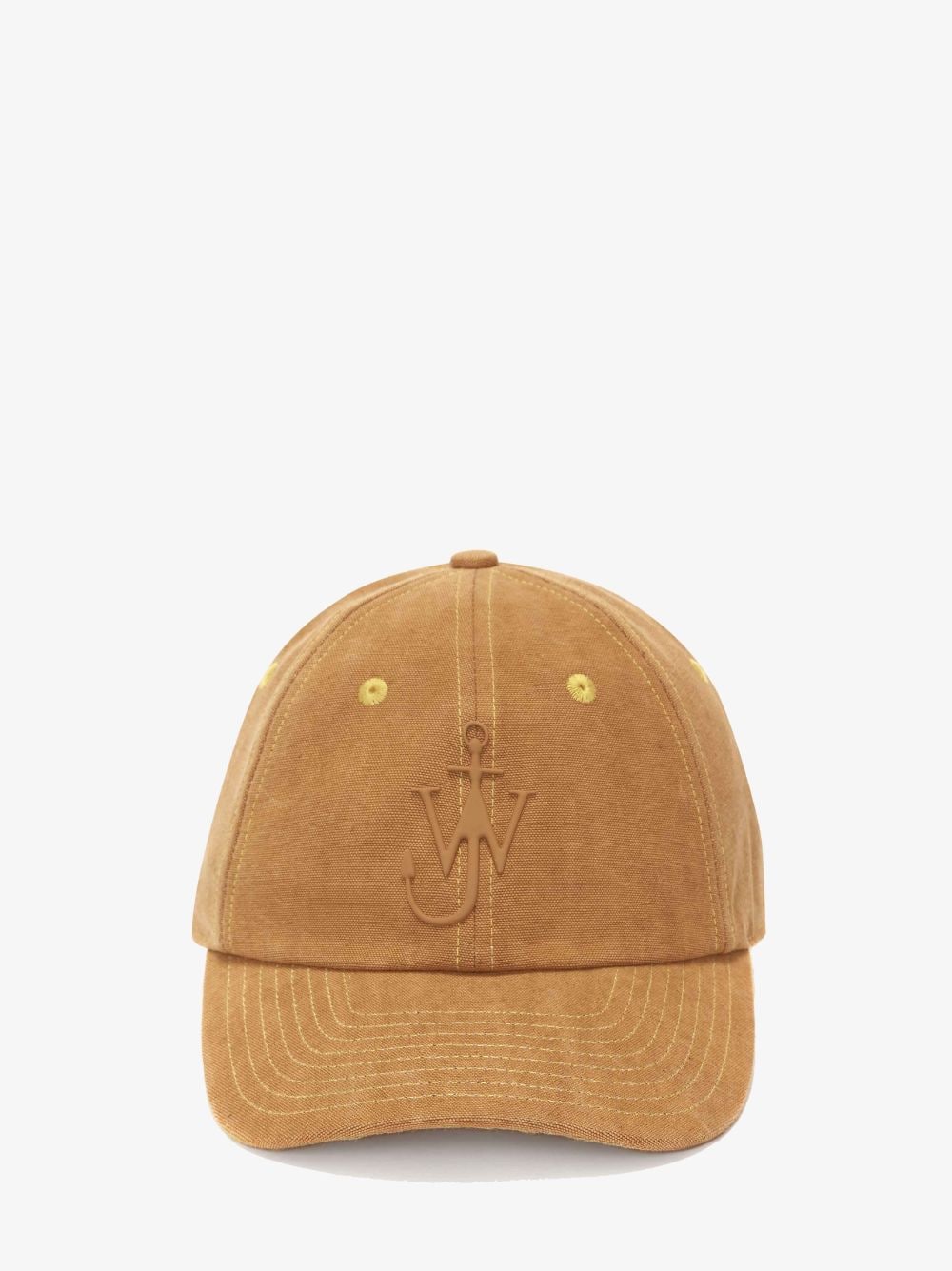 Shop Jw Anderson Baseball Cap With Anchor Logo In Brown