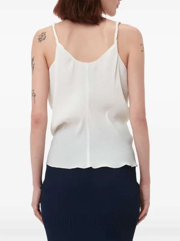 JW Anderson Knotted Tank Top | White | FARFETCH UK