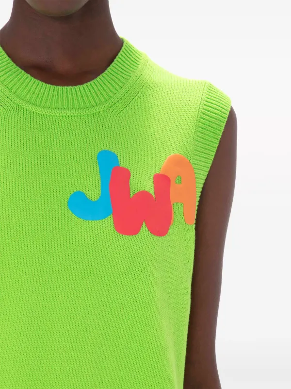 JW Anderson JWA バイカラー ニットベスト | グリーン | FARFETCH JP