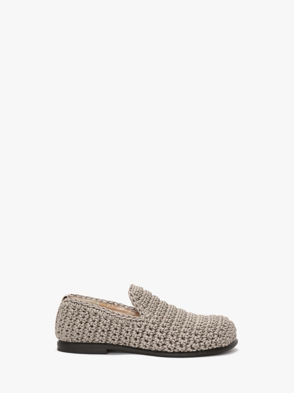 Jw Anderson Crochet Mocassin Loafers In Neutrals