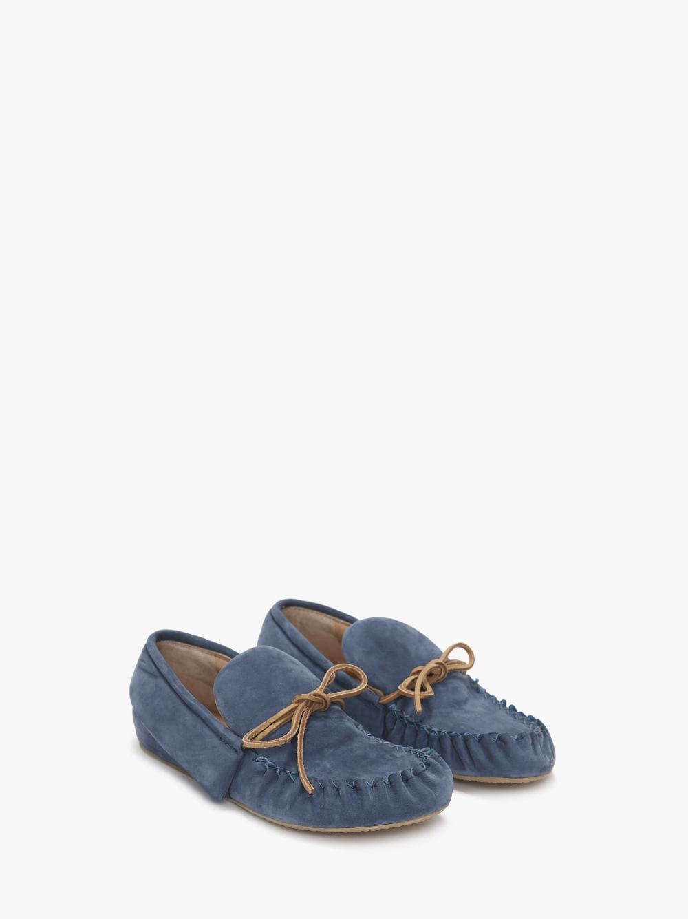 Shop Jw Anderson Moccasin Loafers In Blue