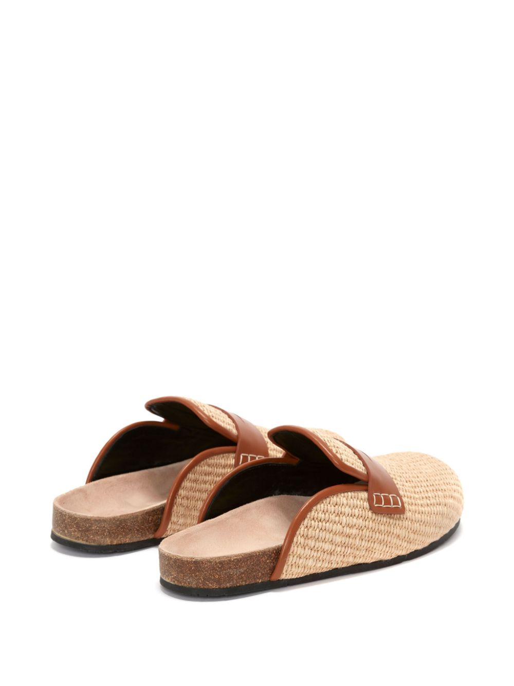 JW Anderson penny-slot raffia mules Women