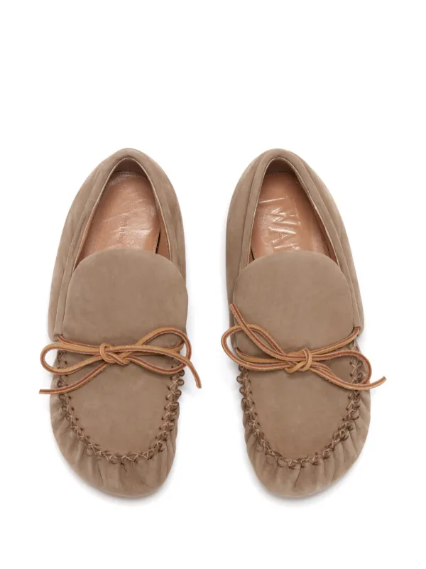 JW Anderson Suede Moccasin Loafers | Neutrals | FARFETCH JO