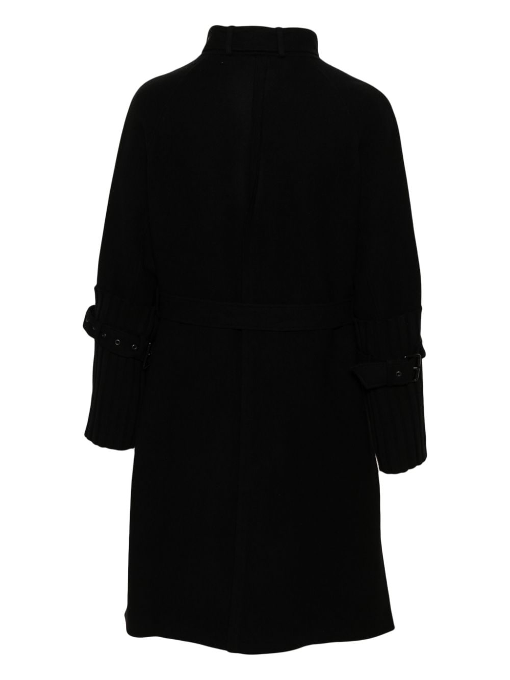 Ximon Lee belted wool-blend coat - Zwart