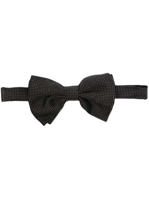 Tagliatore polka-dot print silk tie 