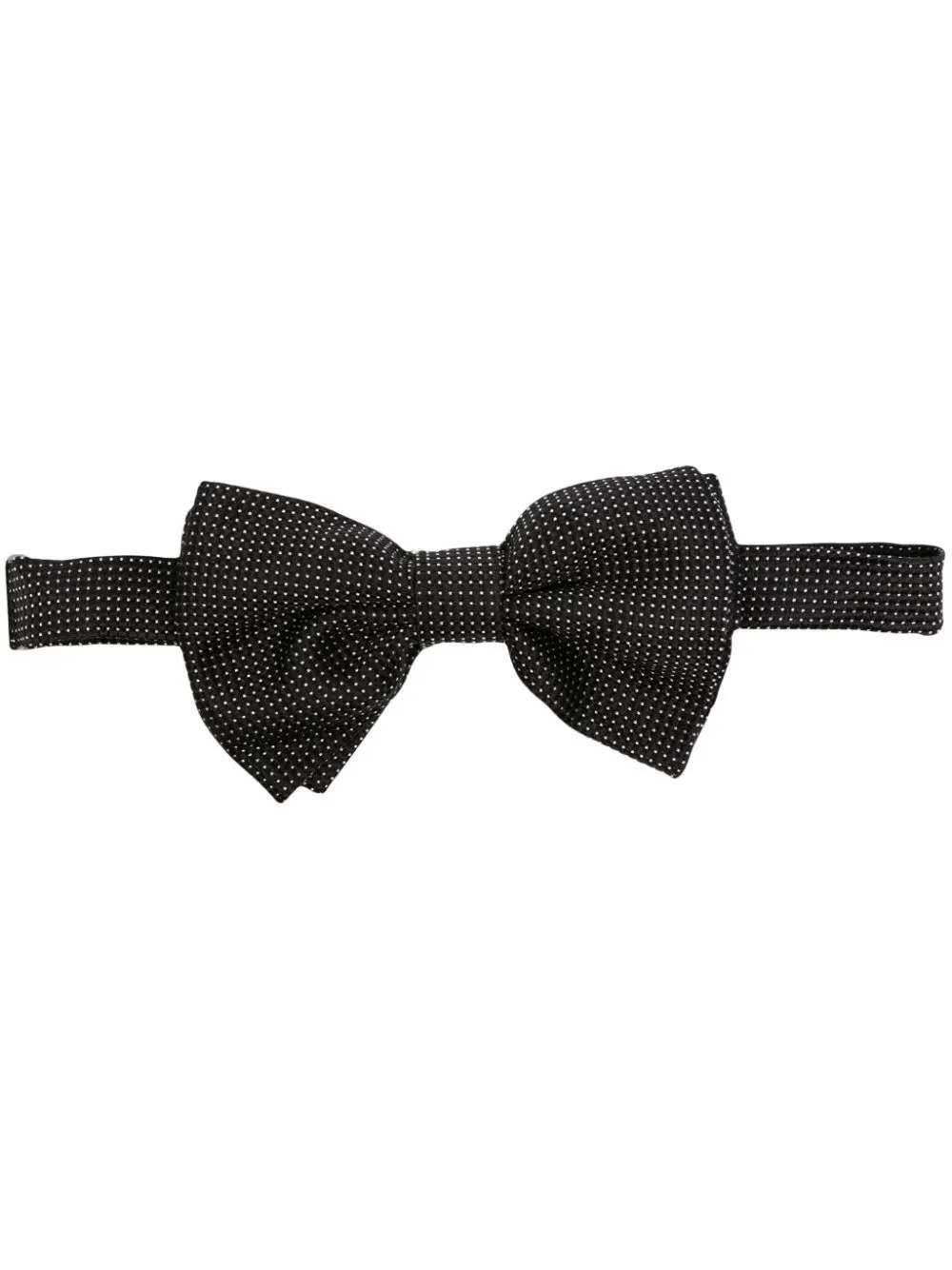 polka-dot print silk tie