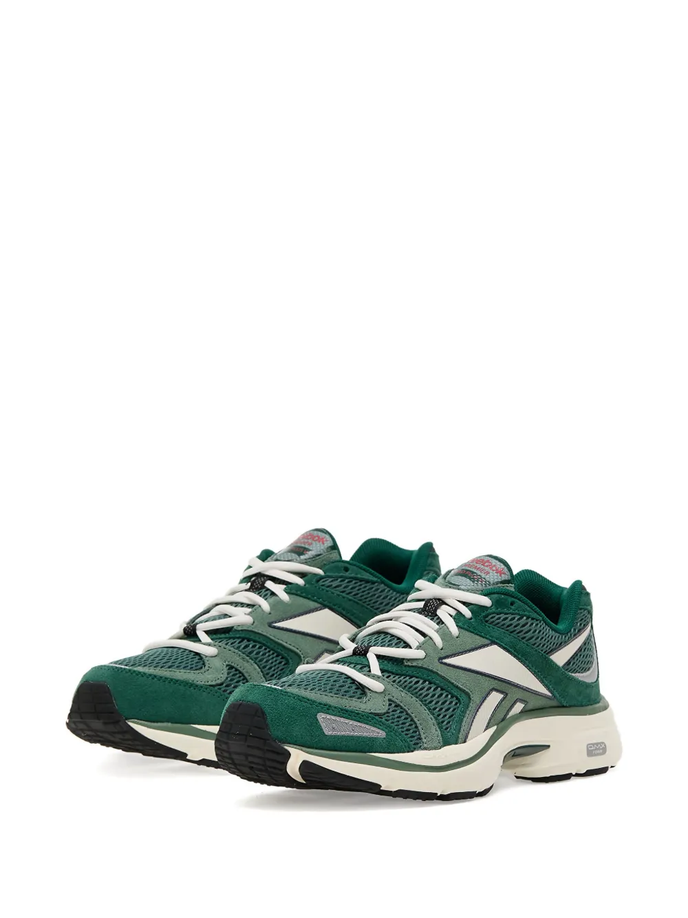 Reebok Suede-panel Mesh Trainers In Green