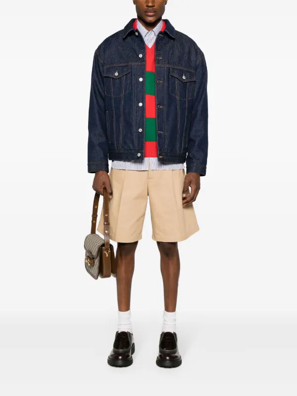 Gucci ストライプ Vネック プルオーバー - Farfetch