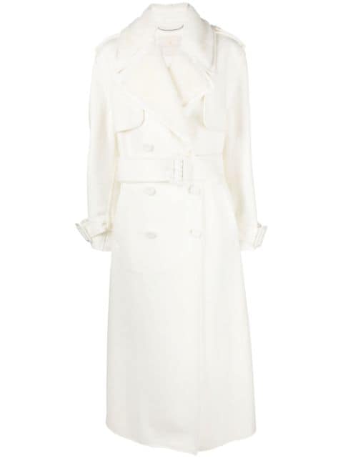 Ermanno Scervino double-breasted virgin wool trench coat