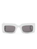 Alexander McQueen Eyewear rectangle-frame sunglasses - White