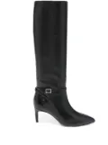 Paris Texas 70mm pointed-toe leather boots - Black