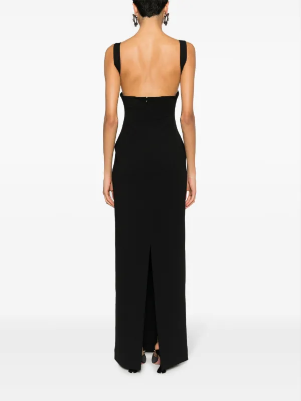 Solace London Joni Open-back Maxi Dress - Black Solace London Joni Open-back Maxi Dress - Black