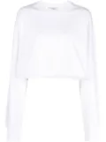 Stella McCartney S-Wave cropped sweatshirt - White