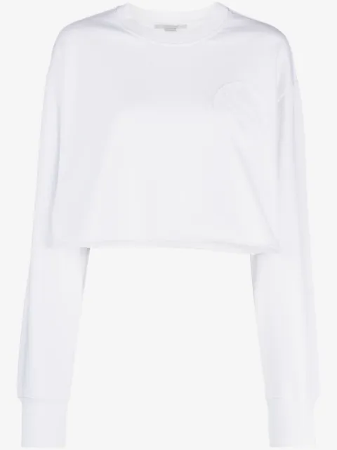 Stella McCartney S-Wave cropped sweatshirt