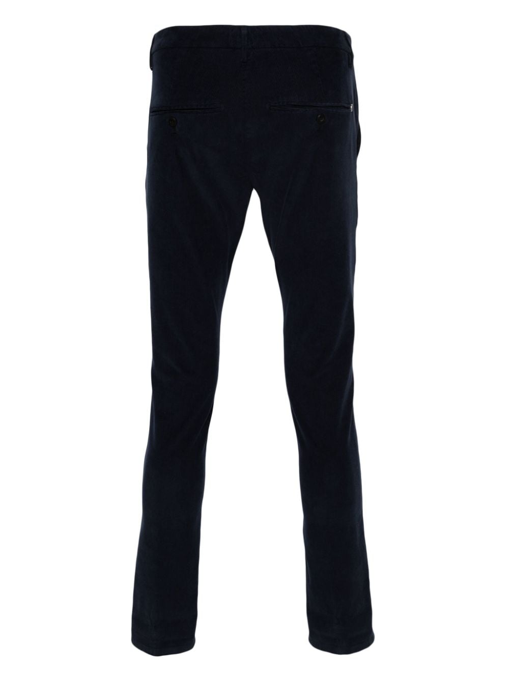 Shop Dondup Spiritissimo Mid-waist Straight-leg Trousers In Blue