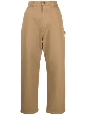 MIUMIU ミュウミュウ ロゴ Straight Pants ストレートパンツ Miu Miu（ミュウミュウ）ウィメンズ ストレートパンツ - FARFETCH
