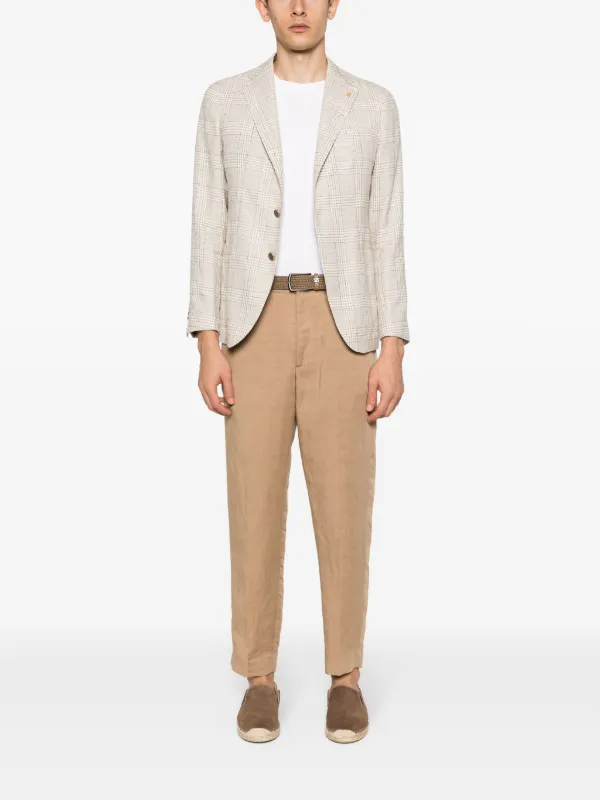 Tagliatore check-pattern single-breasted Blazer | Neutrals