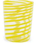 Cabana Giravolta Murano water glass - Yellow