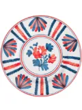 Cabana Blossom ceramic dinner plate - White