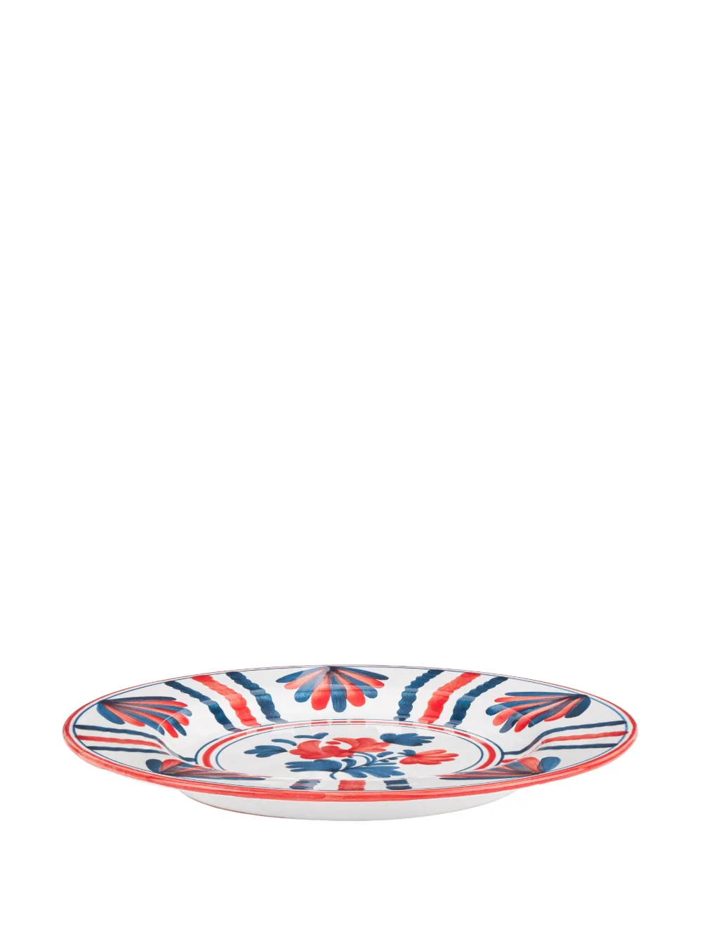  Cabana Blossom Ceramic Dinner Plate - White 