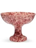 Cabana Speckled ceramic fruit stand (25cm x 18cm) - Pink