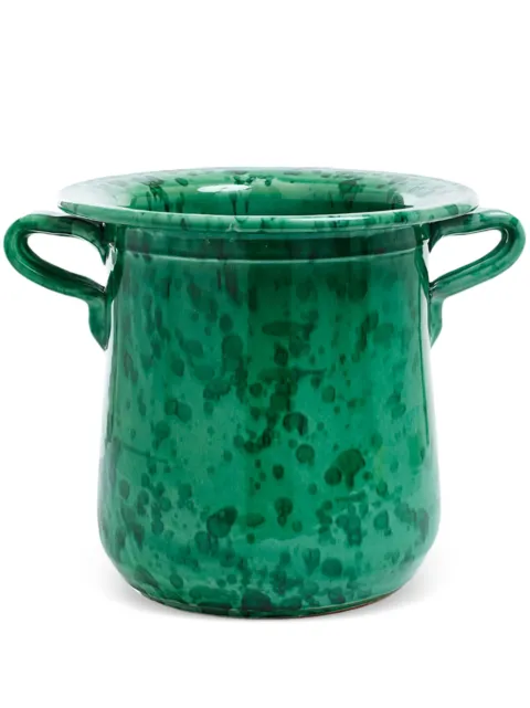 Cabana Glazed ceramic vessel (24cm x 26cm)