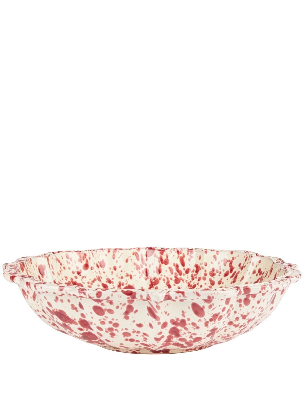 Cabana Speckled Serving Bowl In Red