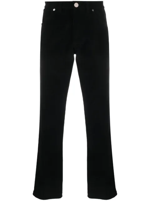Bally logo-patch mid-rise straight-leg jeans
