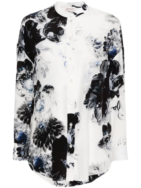 alexander mcqueen floral shirt