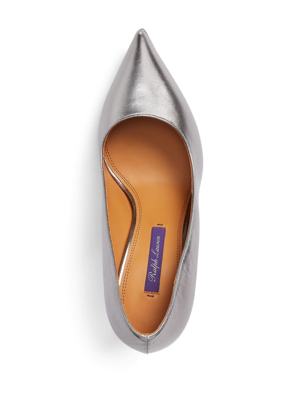 Ralph Lauren Collection Armissa pumps met metallic-effect Zilver