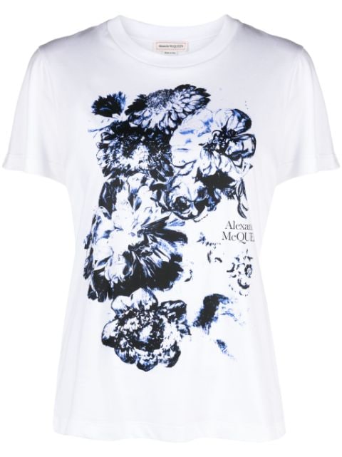 Alexander McQueen Chiaroscuro cotton T-shirt