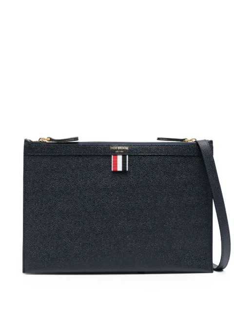 Thom Browne bolsa crossbody con logo estampado