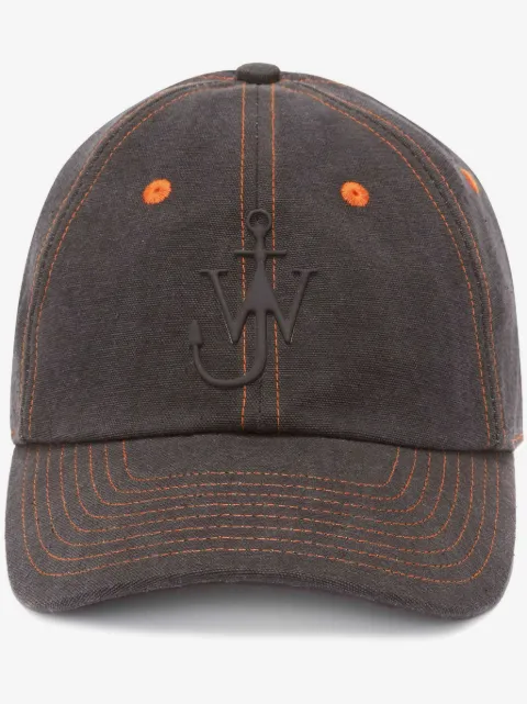 JW Anderson Cappello da baseball denim con applicazione