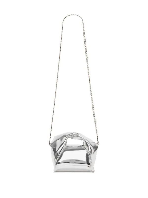 トートバッグ JW ANDERSON Women Shoulder Bags HB0597 FA0284910 Silver MIRROR MIDI TWISTER SHOULDER BAG for Women - JW Anderson