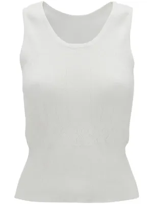 JW Anderson ロゴ タンクトップ | ホワイト | FARFETCH JP