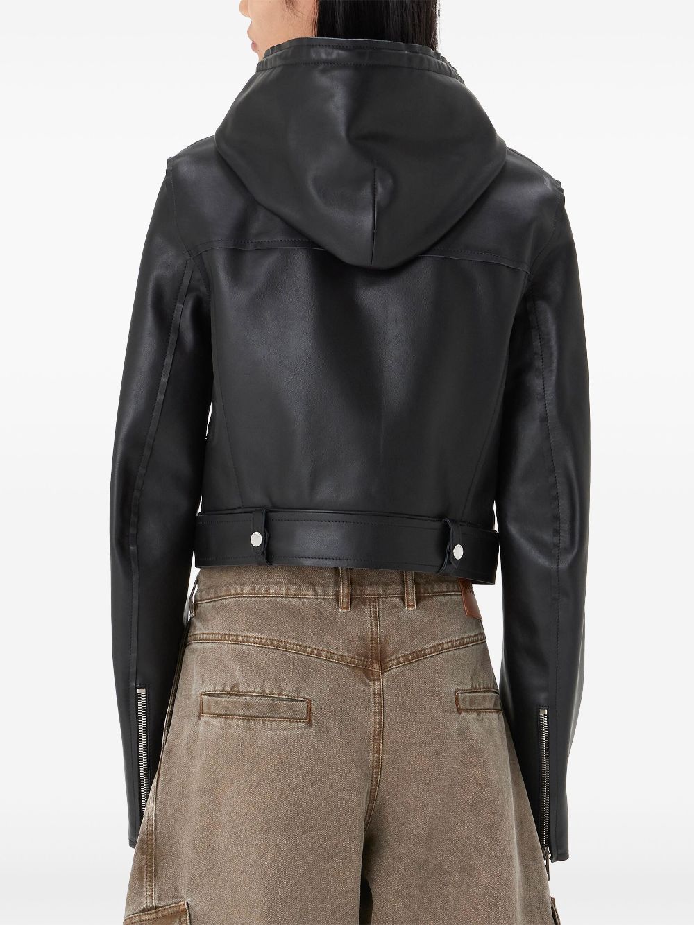 JW Anderson hooded leather biker jacket Women