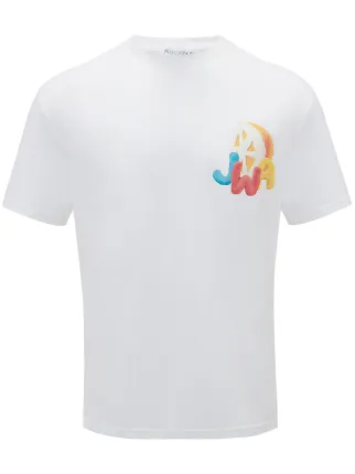 JW Anderson orange-print T-shirt | White | FARFETCH