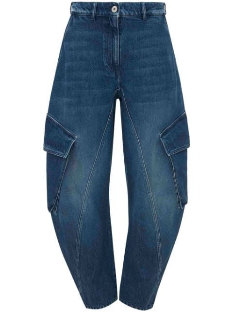 JW Anderson curved-seam tapered jeans Women