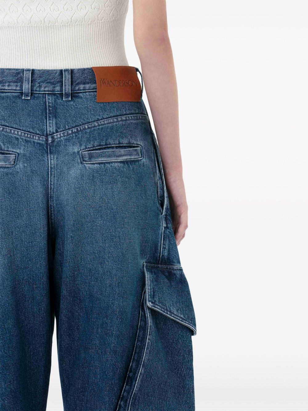 JW Anderson Jeans met toelopende pijpen Blauw