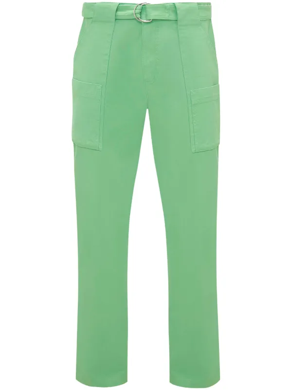 JW Anderson Belted Cargo Trousers | Green | FARFETCH